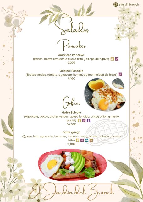 Pancakes y gofres - El jardín del Brunch